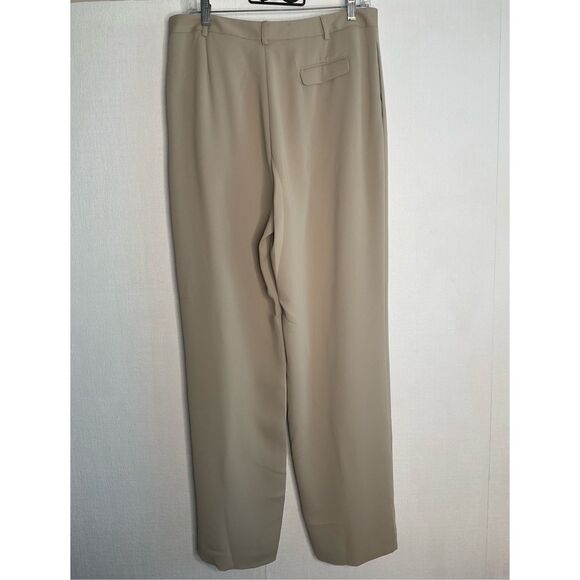 Yansi Fugel Dress Pants Women’s Size 14 Tan Wide Leg Microfiber‎ NEW - Picture 7 of 8